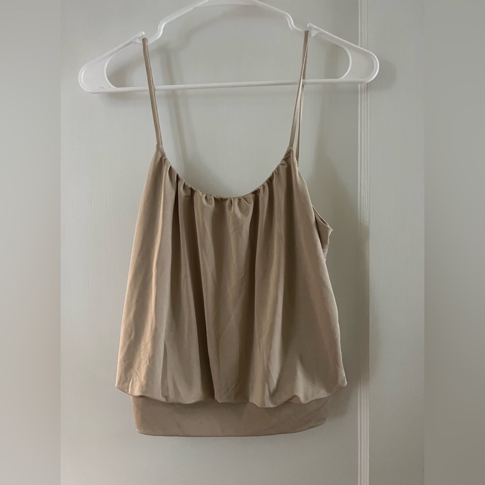 Express Brand Light Tan Tank Top Dressy Fashion